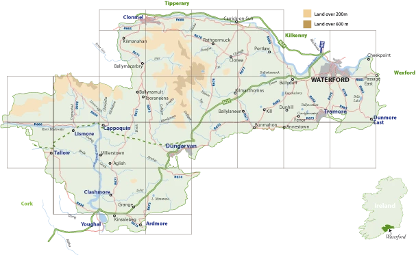 map of Waterford